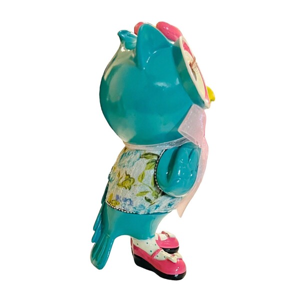 Cracker Barrel Owl Figurine Polka Dots Hits The Spot Colorful Unique Rare - Picture 3 of 14
